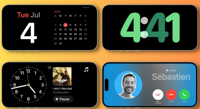 江门苹果手机维修分享iOS17横屏充电待机显示有什么好处 