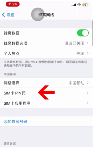 江门苹果14维修网分享如何给iPhone14的SIM卡设置密码 