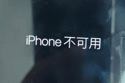 江门苹果服务网点分享锁屏界面显示“iPhone 不可用”如何解决 