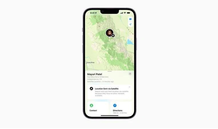 江门苹果14维修分享iPhone14系列中 FindMy功能通过卫星分享位置方法教程 